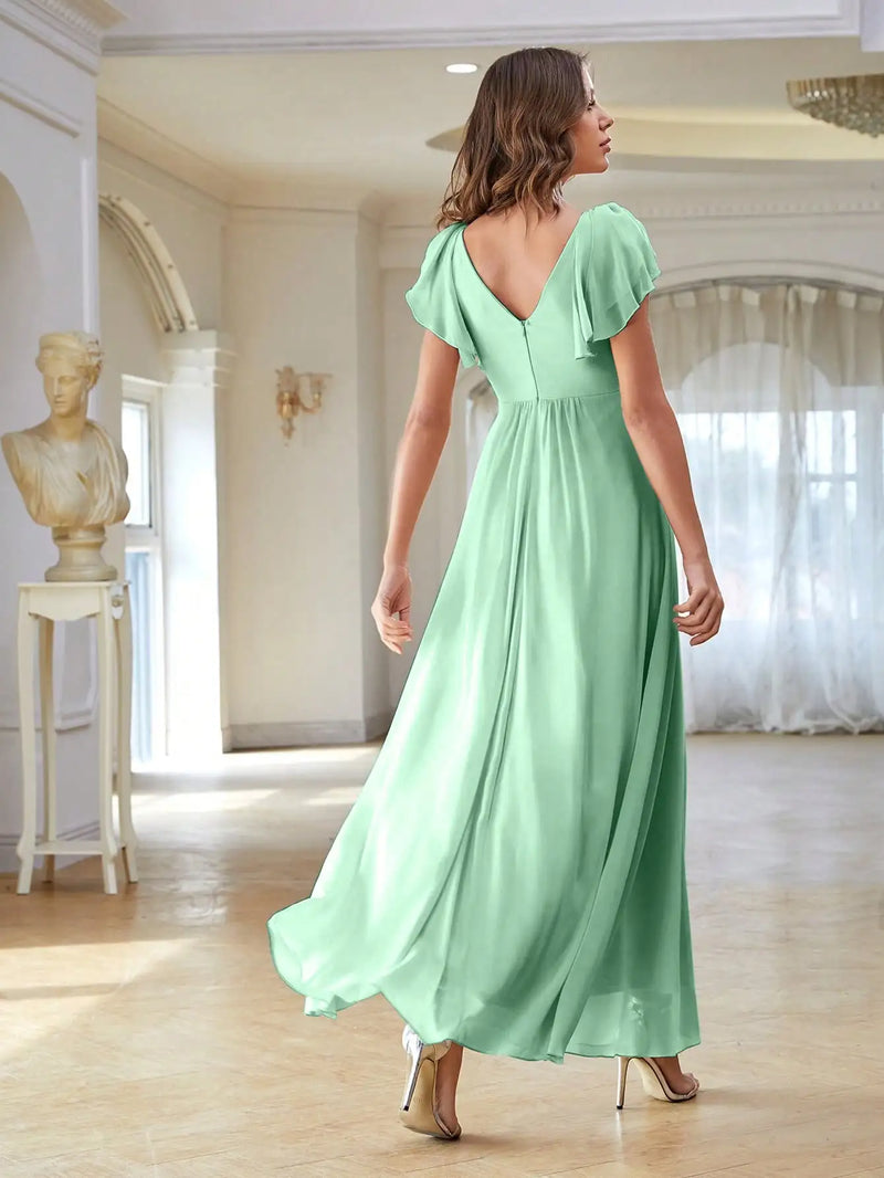 Vestido Longo de Chiffon Rosélia