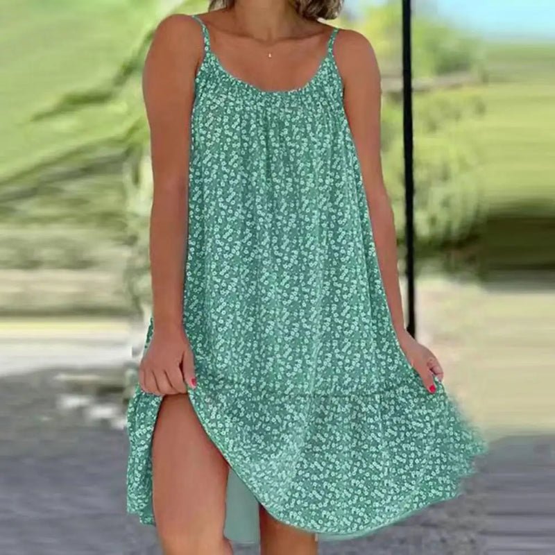 Vestido Estampado Tropical Daphne