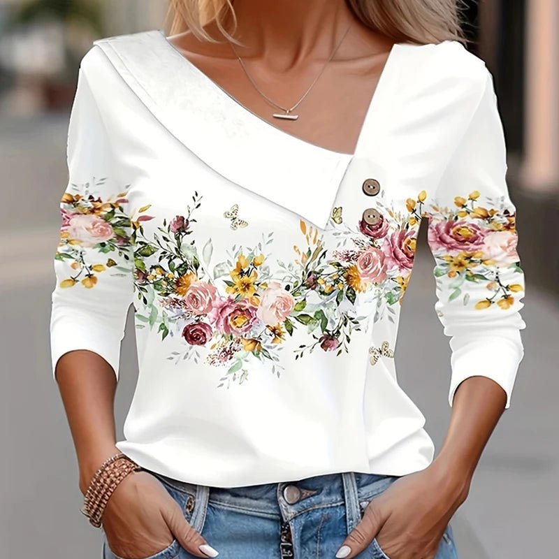 Camisa Feminina Floral - Vennanci