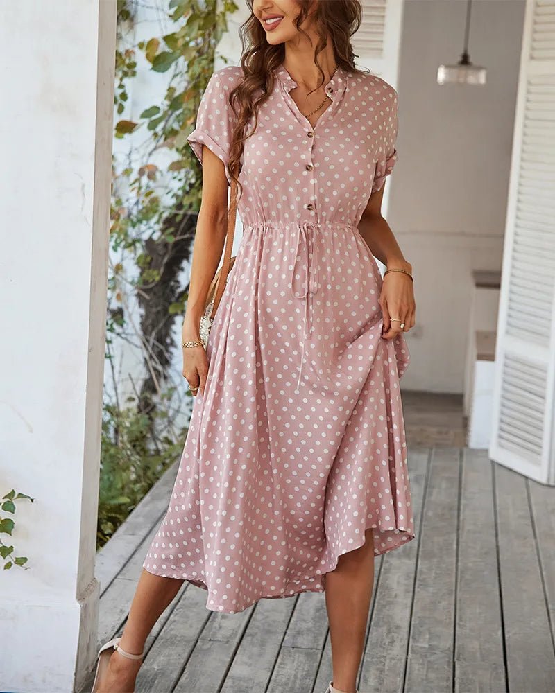 Vestido Feminino Estampado com Bolinhas - Vennanci