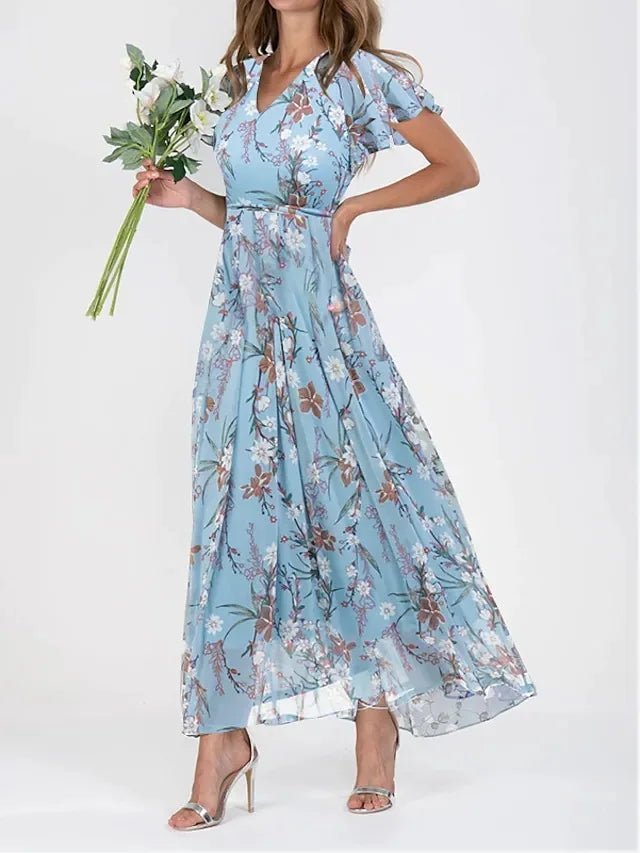 Vestido Feminino Longo Floral Elisabete - Vennanci