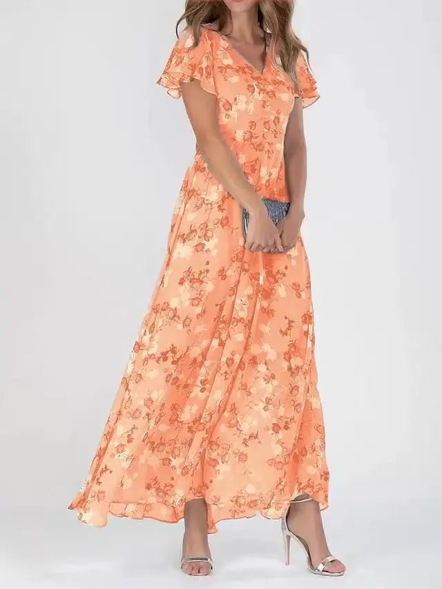 Vestido Feminino Longo Floral Elisabete - Vennanci