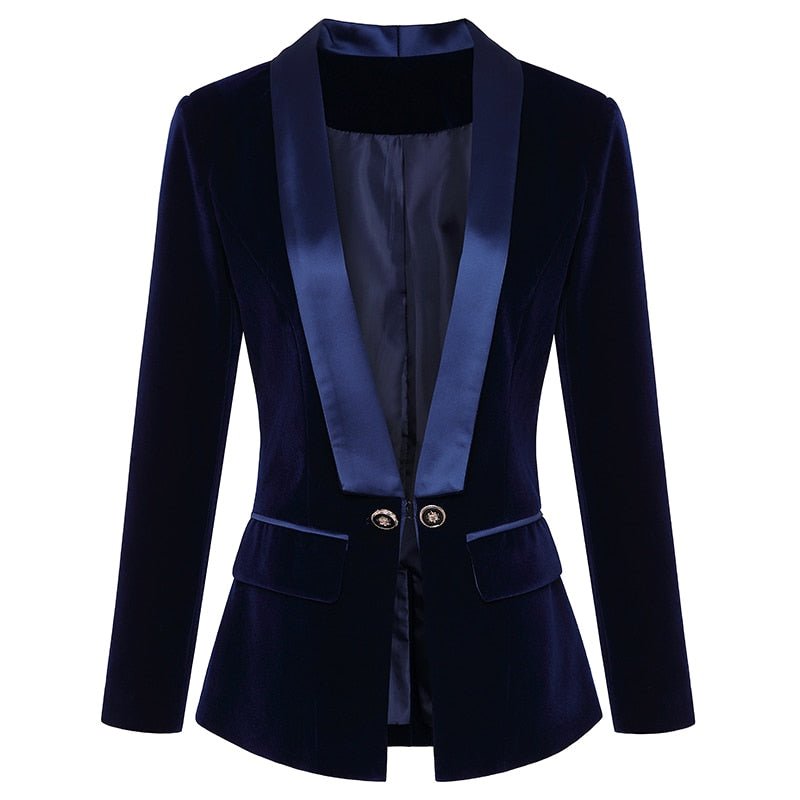 Blazer Feminino De Veludo - Vennanci