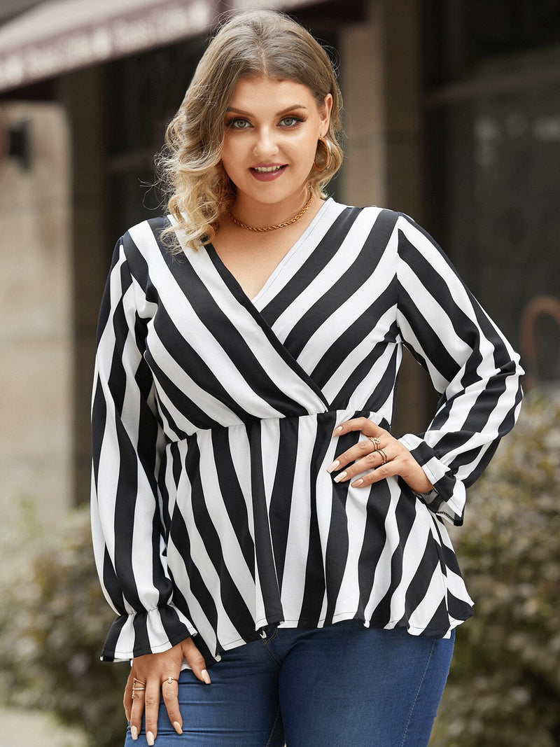 Blusa Longa Feminina Listrada - Vennanci