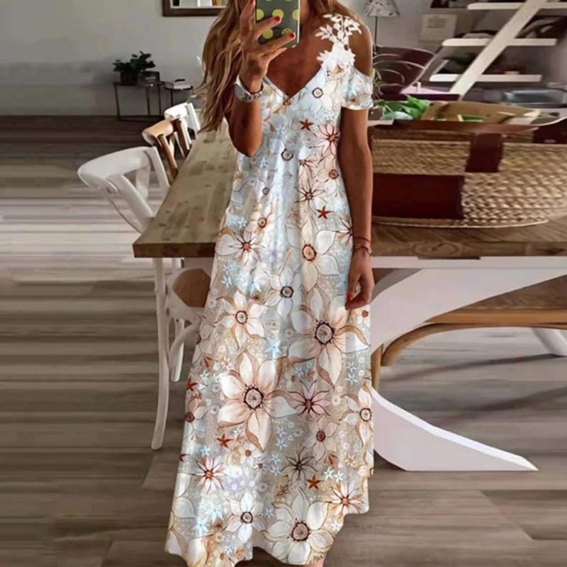 Vestido Longo Floral - Lidi - Vennanci